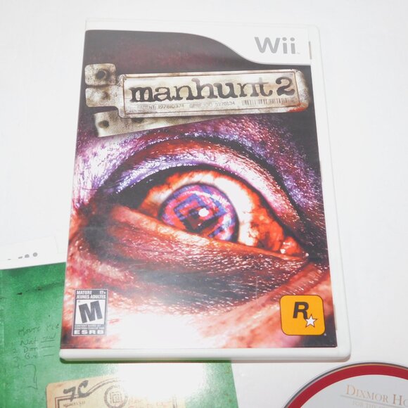 2007 Manhunt  2 Nintendo Wii Game Case Manual / Instruction Booklet TESTED - Picture 2 of 7